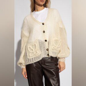 Anagram Cardigan in Ecru